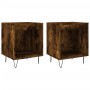 Mesitas noche 2 uds madera ingeniería roble ahumado 40x35x50 cm de , Mesitas de noche - Ref: Foro24-830727, Precio: 45,21 €, ...