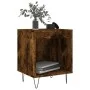 Nachttische 2 Stück, Holzwerkstoff, geräucherte Eiche, 40 x 35 x 50 cm von , Nachttische - Ref: Foro24-830727, Preis: 44,73 €...