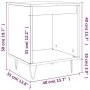 Mesitas noche 2 uds madera ingeniería roble ahumado 40x35x50 cm de , Mesitas de noche - Ref: Foro24-830727, Precio: 44,73 €, ...