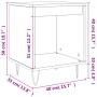 Mesitas noche 2 uds madera ingeniería roble ahumado 40x35x50 cm de , Mesitas de noche - Ref: Foro24-830727, Precio: 45,21 €, ...