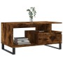 Mesa de centro madera contrachapada roble ahumado 90x49x45 cm de , Mesas de centro - Ref: Foro24-831033, Precio: 63,28 €, Des...