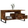 Mesa de centro madera contrachapada roble ahumado 90x49x45 cm de , Mesas de centro - Ref: Foro24-831033, Precio: 63,28 €, Des...