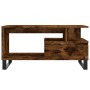 Mesa de centro madera contrachapada roble ahumado 90x49x45 cm de , Mesas de centro - Ref: Foro24-831033, Precio: 63,28 €, Des...