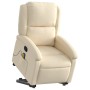 Silla de masaje reclinable de pie de tela color crema en Sillones | Comprar online en Foru.es