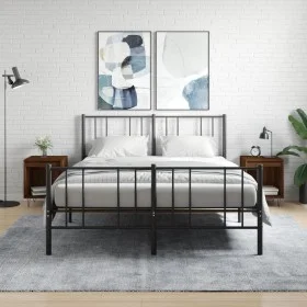 Mesitas noche 2 uds madera ingeniería marrón roble 40x35x50 cm de , Mesitas de noche - Ref: Foro24-830731, Precio: 45,86 €, D...