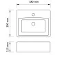 Quadratische Keramik-Spültischarmatur und Abflussloch weiß von vidaXL, Sinkt - Ref: Foro24-141940, Preis: 61,99 €, Rabatt: %