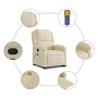 Silla de masaje reclinable de pie de tela color crema en Sillones | Comprar online en Foru.es