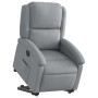 Sillón eléctrico reclinable elevable de tela gris claro en Sillones | Comprar online en Foru.es