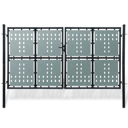 Puerta de valla de jardín negra 300x225 cm de vidaXL, Puertas de jardín - Ref: Foro24-141694, Precio: 580,35 €, Descuento: %