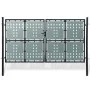 Puerta de valla de jardín negra 300x225 cm de vidaXL, Puertas de jardín - Ref: Foro24-141694, Precio: 571,60 €, Descuento: %