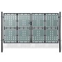 Puerta de valla de jardín negra 300x225 cm de vidaXL, Puertas de jardín - Ref: Foro24-141694, Precio: 580,35 €, Descuento: %