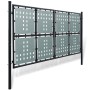 Puerta de valla de jardín negra 300x225 cm de vidaXL, Puertas de jardín - Ref: Foro24-141694, Precio: 580,35 €, Descuento: %