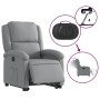 Sillón eléctrico reclinable elevable de tela gris claro en Sillones | Comprar online en Foru.es
