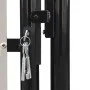 Puerta de valla de jardín negra 300x225 cm de vidaXL, Puertas de jardín - Ref: Foro24-141694, Precio: 571,60 €, Descuento: %