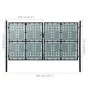 Puerta de valla de jardín negra 300x225 cm de vidaXL, Puertas de jardín - Ref: Foro24-141694, Precio: 571,60 €, Descuento: %
