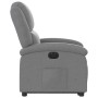 Sillón eléctrico reclinable elevable de tela gris claro en Sillones | Comprar online en Foru.es