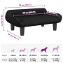 Cama para perros de terciopelo negra 70x40x24 cm en Camas para perros | Comprar online en Foru.es