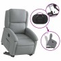 Sillón eléctrico reclinable elevable de tela gris claro en Sillones | Comprar online en Foru.es