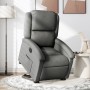 Sillón eléctrico reclinable elevable de tela gris oscuro en Sillones | Comprar online en Foru.es