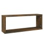 Estantes cúbicos de pared 4 uds madera roble ahumado 60x15x23cm de , Estantes y estanterías - Ref: Foro24-815925, Precio: 46,...