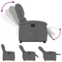 Sillón eléctrico reclinable elevable de tela gris oscuro en Sillones | Comprar online en Foru.es