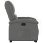 Sillón eléctrico reclinable elevable de tela gris oscuro en Sillones | Comprar online en Foru.es