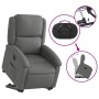 Sillón eléctrico reclinable elevable de tela gris oscuro en Sillones | Comprar online en Foru.es