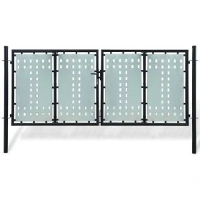 Black garden fence gate 300x175 cm by vidaXL, garden gates - Ref: Foro24-141692, Price: 523,66 €, Discount: %