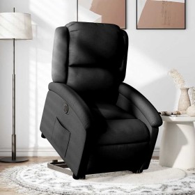 Sillón eléctrico reclinable elevable de tela negro en Sillones | Comprar online en Foru.es
