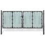 Puerta de valla de jardín negra 300x175 cm de vidaXL, Puertas de jardín - Ref: Foro24-141692, Precio: 523,66 €, Descuento: %