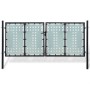 Puerta de valla de jardín negra 300x175 cm de vidaXL, Puertas de jardín - Ref: Foro24-141692, Precio: 533,11 €, Descuento: %