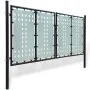 Puerta de valla de jardín negra 300x175 cm de vidaXL, Puertas de jardín - Ref: Foro24-141692, Precio: 523,66 €, Descuento: %
