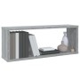 Estantes cúbicos de pared 2 uds madera gris Sonoma 60x15x23 cm de , Estantes y estanterías - Ref: Foro24-815927, Precio: 28,8...