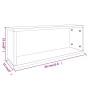 Estantes cúbicos de pared 2 uds madera gris Sonoma 60x15x23 cm de , Estantes y estanterías - Ref: Foro24-815927, Precio: 28,8...