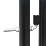 Puerta de valla de jardín negra 300x175 cm de vidaXL, Puertas de jardín - Ref: Foro24-141692, Precio: 533,11 €, Descuento: %