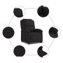 Sillón eléctrico reclinable elevable de tela negro en Sillones | Comprar online en Foru.es