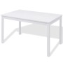 Set de Comedor Siete Piezas Madera de Pino Blanco de vidaXL, muebles para cocinas y comedores - Ref: Foro24-242959, Precio: 3...