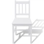 Set de Comedor Siete Piezas Madera de Pino Blanco de vidaXL, muebles para cocinas y comedores - Ref: Foro24-242959, Precio: 3...