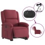 Sillón eléctrico reclinable elevable de tela rojo tinto en Sillones | Comprar online en Foru.es