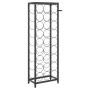 Wine rack for 27 bottles black wrought iron 34x18x100 cm by , Wine racks - Ref: Foro24-358365, Price: 91,22 €, Discount: %