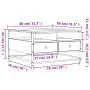 Mesa de centro madera de ingeniería negro 80x80x45 cm de , Mesas de centro - Ref: Foro24-835289, Precio: 98,09 €, Descuento: %