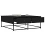 Mesa de centro madera de ingeniería negro 100x99x40 cm de , Mesas de centro - Ref: Foro24-835294, Precio: 86,18 €, Descuento: %