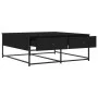 Mesa de centro madera de ingeniería negro 100x99x40 cm de , Mesas de centro - Ref: Foro24-835294, Precio: 86,18 €, Descuento: %