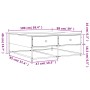 Mesa de centro madera de ingeniería roble ahumado 100x99x40 cm de , Mesas de centro - Ref: Foro24-835296, Precio: 76,33 €, De...