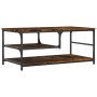 Mesa de centro madera de ingeniería roble ahumado 90x49x40 cm de , Mesas de centro - Ref: Foro24-835311, Precio: 54,95 €, Des...