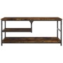 Mesa de centro madera de ingeniería roble ahumado 90x49x40 cm de , Mesas de centro - Ref: Foro24-835311, Precio: 54,95 €, Des...