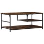 Mesa de centro madera de ingeniería roble ahumado 90x49x40 cm de , Mesas de centro - Ref: Foro24-835311, Precio: 54,95 €, Des...