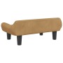 Cama para perros de terciopelo marrón 70x40x24 cm en Camas para perros | Comprar online en Foru.es