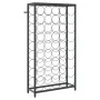 Wine rack for 45 bottles black wrought iron 54x18x100 cm by , Wine racks - Ref: Foro24-358367, Price: 104,93 €, Discount: %