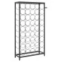 Wine rack for 45 bottles black wrought iron 54x18x100 cm by , Wine racks - Ref: Foro24-358367, Price: 104,93 €, Discount: %